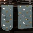 sophie-allport-Christmas-dogs-double-oven-gloves - Sophie Allport Christmas Dogs Double Oven Glove