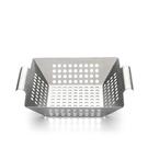 weis-stainless-steel-bbq-grilling-basket-21cm - Stainless Steel Grill Basket Tray 21cm