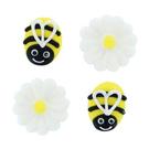 culpitt-sugar-decorations-bee-daisy-12pc - Culpitt Sugar Piping Bee & Daisy 12pc