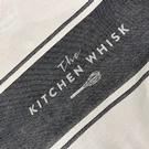 the-kitchen-whisk-cotton-tea-towel-charcoal-black - The Kitchen Whisk French Jacquard Tea Towel Charcoal
