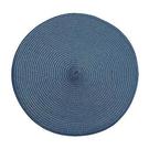 walton-ribbed-round-placemat-slate-blue - Walton & Co Circular Ribbed Placemat Slate Blue