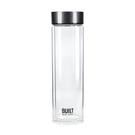built-tiempo-glass-insulated-glass-water-bottle-450ml-charcoal - Built Tiempo Glass Water Bottle 450ml-Charcoal