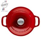 chasseur-shallow-round-casserole-30cm-redblack-casserole - Chasseur Shallow Round Casserole 30cm-Red & Black