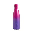 chillys-500ml-gradient-pur-fuchsia-bottle - Chilly's 500ml Water Bottle Matte Purple & Fuchsia Gradient