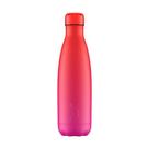 chillys-500ml-hot-pink-gradient-matte - Chilly's 500ml Water Bottle Hot Pink Gradient Matte