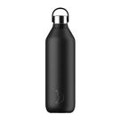 chillys-s2-1l-black-abyss - Chilly's Series 2 Water Bottle 1L Black Abyss