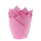 funcakes-house-of-marie-baking-cups-tulip-pink-36pc - House of Marie Muffin Cups Tulip Pink 36pc