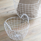 garden-trading-white-wirework-basket-small - Garden Trading White Wirework Basket-Small