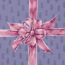 ihr-christmas-bow-violetpink-lunch-napkins - IHR Christmas Lunch Napkins Bow VioletPink