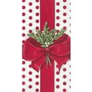 ihr-guest-towel-a-present-for-you - IHR Christmas Guest Towel A Present For You White Red