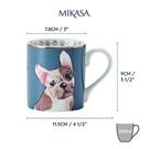 kc-dog-straight-sided-porcelain-mug-280ml - Mikasa French Bulldog Straight-Sided Porcelain Mug 280ml