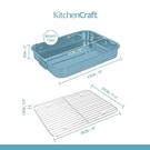 kc-ss-roasting-pan-38cmx27-5cm - KitchenCraft Stainless Steel Roasting Pan 