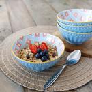 kitchencraft-pale-blue-detailed-ceramic-bowl - KitchenCraft Pale Blue Detailed Ceramic Bowl