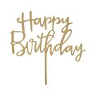 tt-luxe-happy-birthday-acr-cake-topper - TT Luxe Gold Happy Birthday Cake Topper