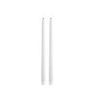 uyuni-led-slim-taper-candle-nordic-white-smooth - Uyuni Lighting Slim Taper Candle Nordic White Smooth Set of 2