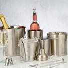 viners-barware-1l-silver-single-wall-ice-bucket - Viners Barware 1L Silver Single Wall Ice Bucket