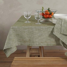 walton-olive-chambray-130x280cm-tablecloth - Walton & Co Chambray Tablecloth Olive 