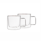 weis-double-walled-glass-set2-250ml - Weis Double Walled 150ml Glass Cup Set of 2