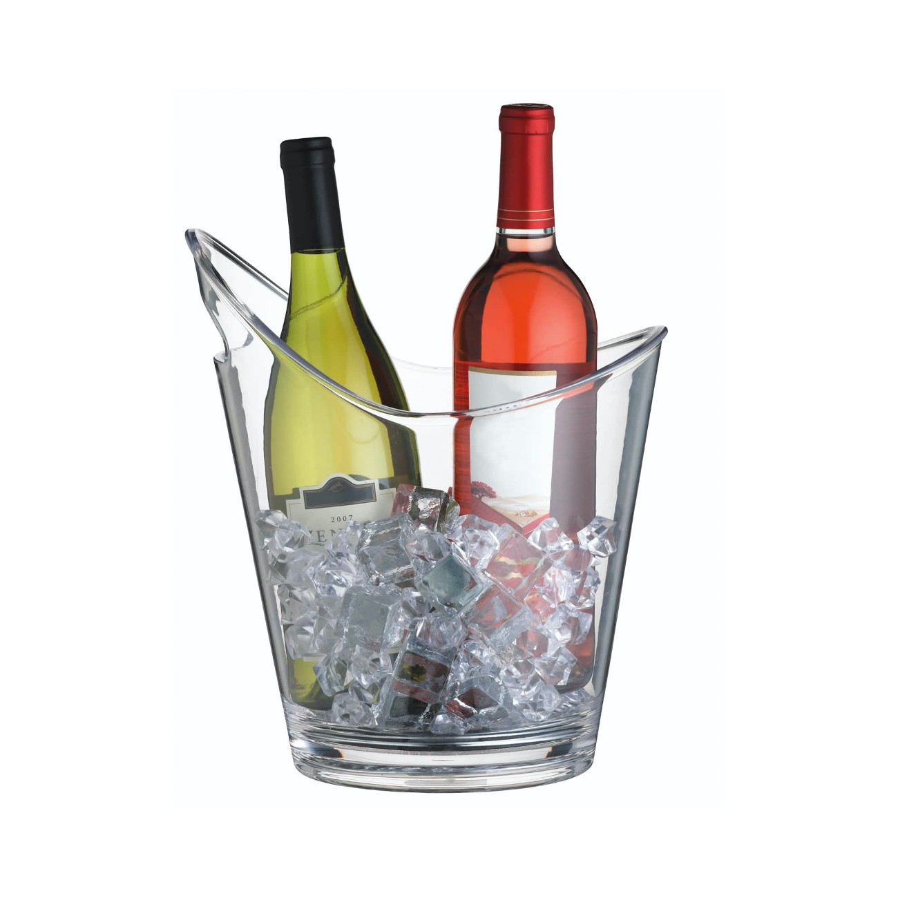 BarCraft Clear Acrylic Wine Cooler & Drinks Bucket