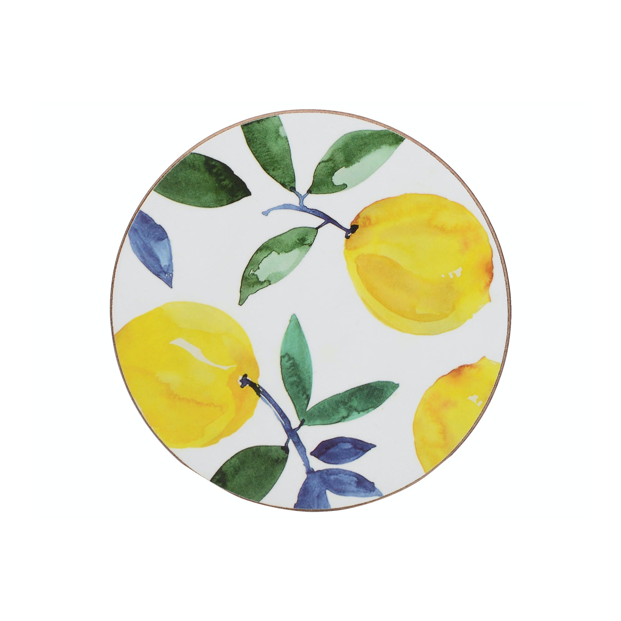 Creative Tops Lemons Pack of 4 Premium Round Coasters