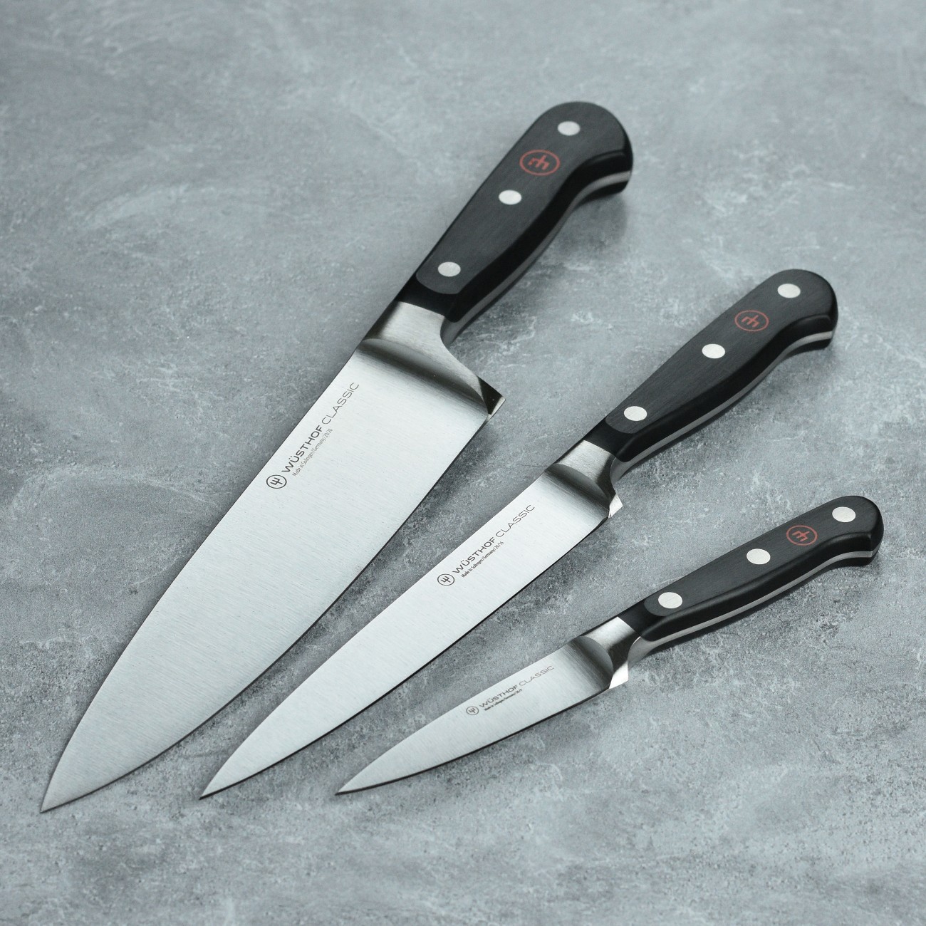 Wüsthof Classic 3pc Chef's Knife Set