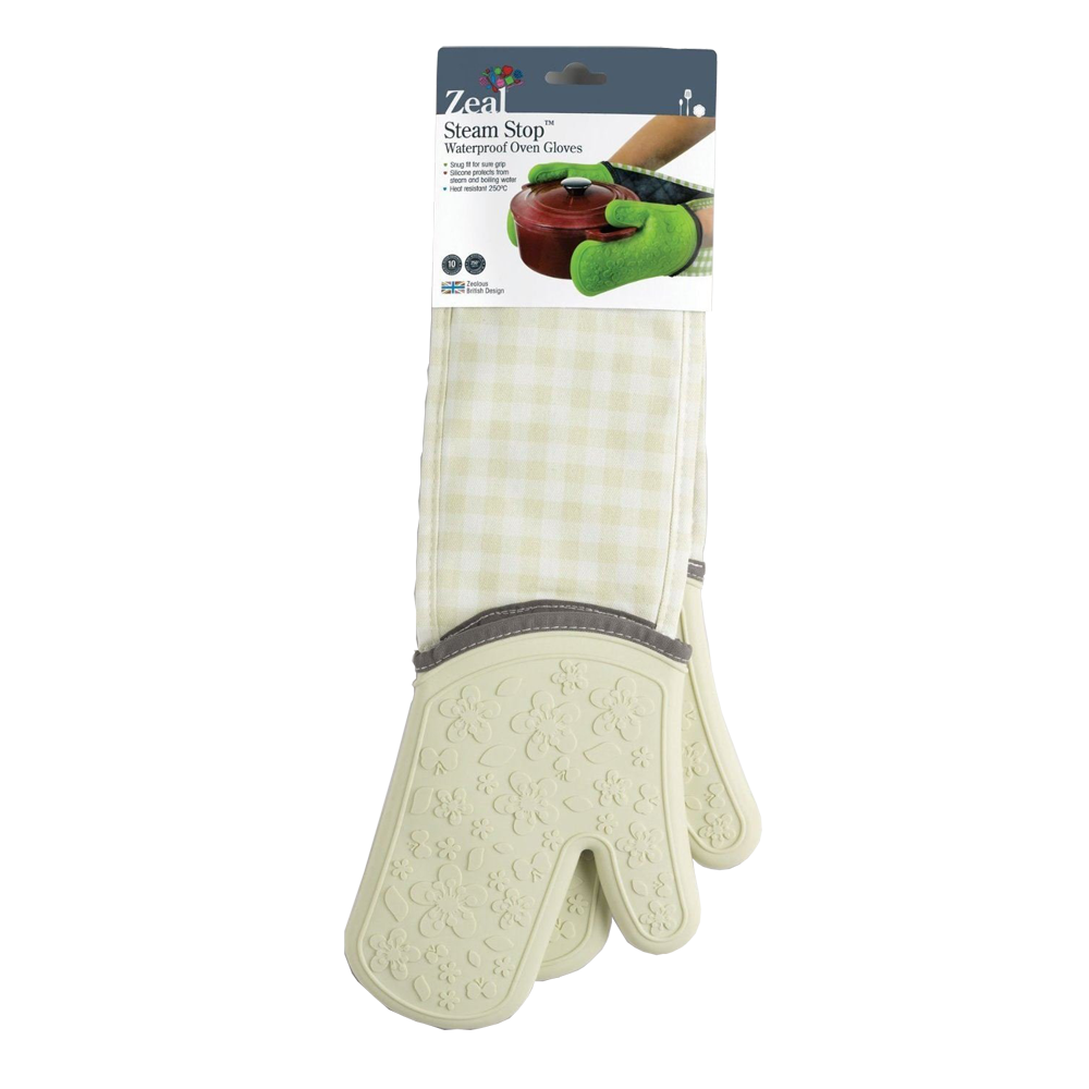Zeal Steam Stop Silicone Double Oven Gloves