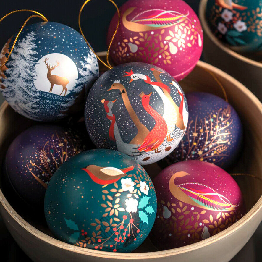 Decorative Christmas Baubles by Sara Miller