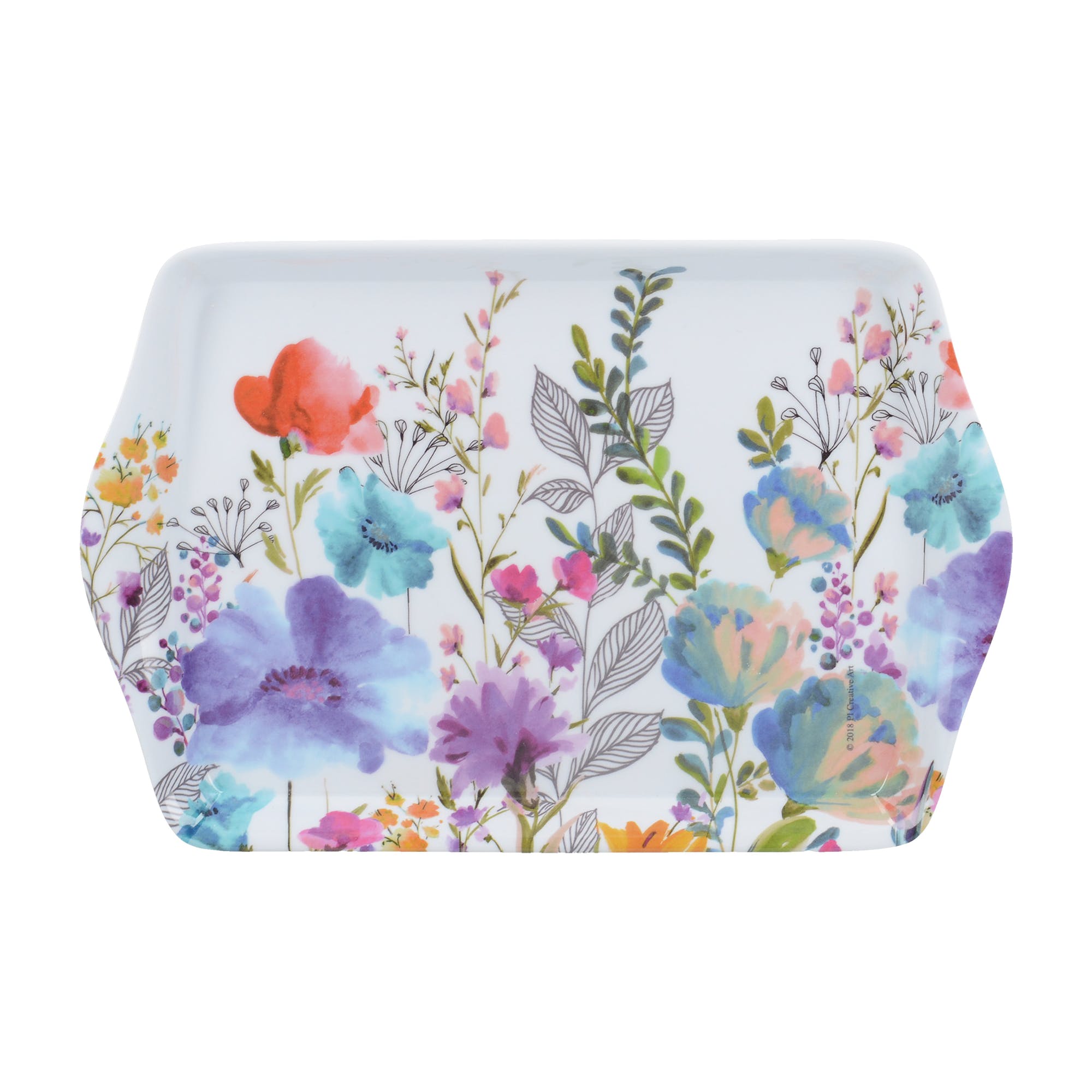 Creative Tops Melamine Scatter Tray, Meadow Floral